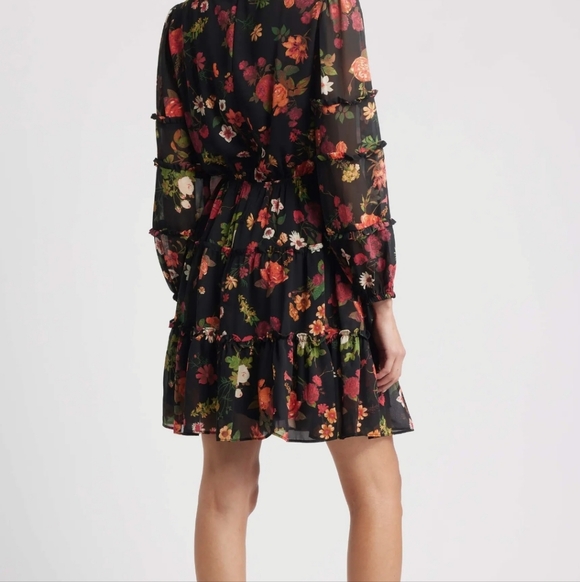 Floral Ruffle Dress CeCe - Picture 3 of 12